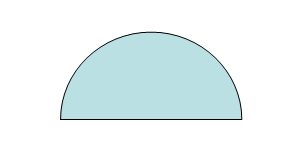 Semicircle Is A Half Circle Formed By Cutting A Whole Circle Along    