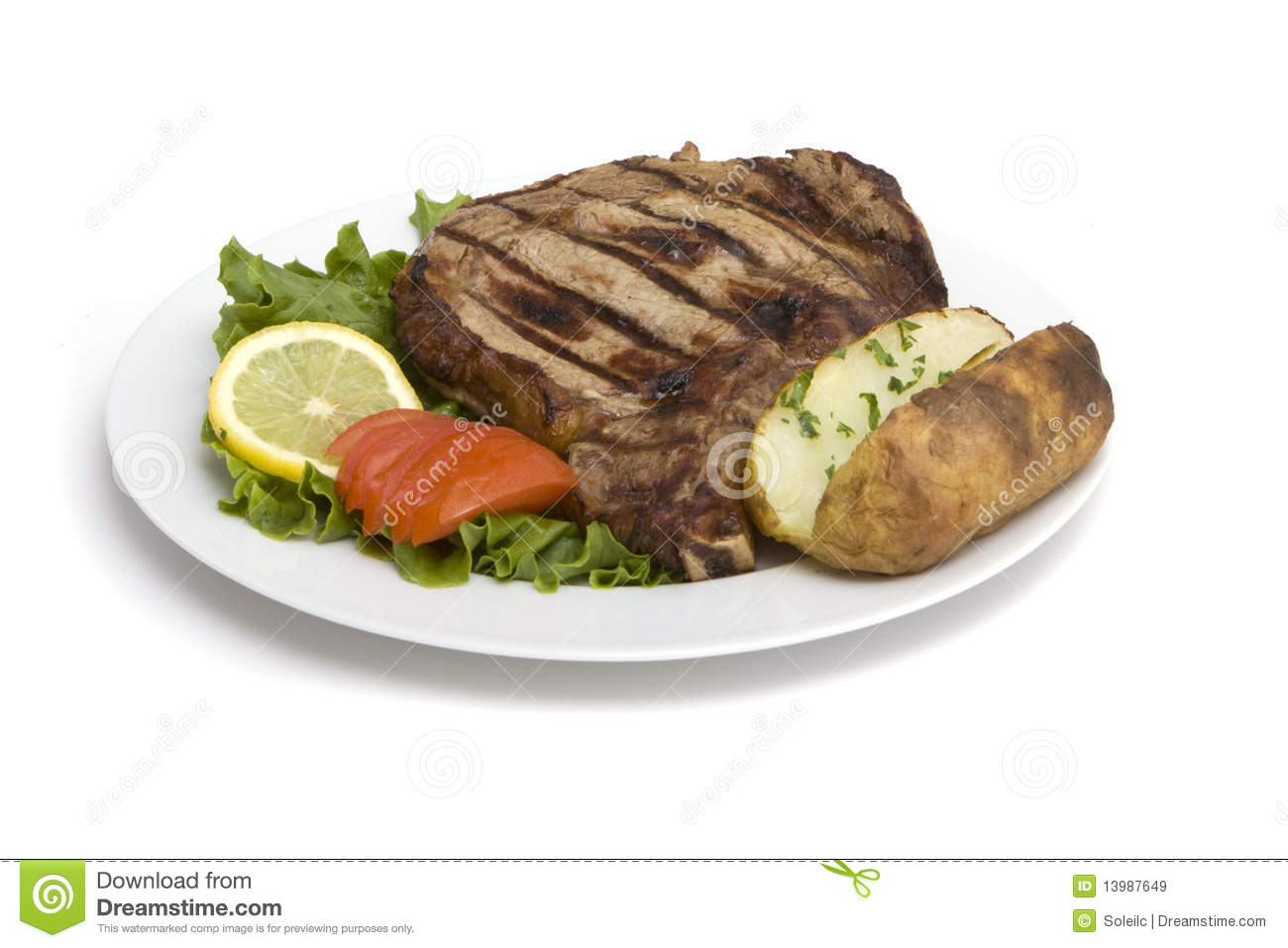 Steak Dinner Royalty Free Stock Images   Image  13987649
