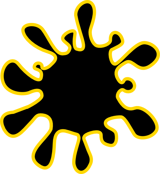 Water Splash Black Gold Logo Clip Art At Clker Com   Vector Clip Art