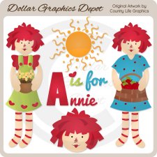 Annie   Rag Doll Clip Art   Dollar Graphics Depot   Quality Graphics    