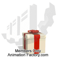 Barking Dog Appearing From Christmas Present Animated Clipart