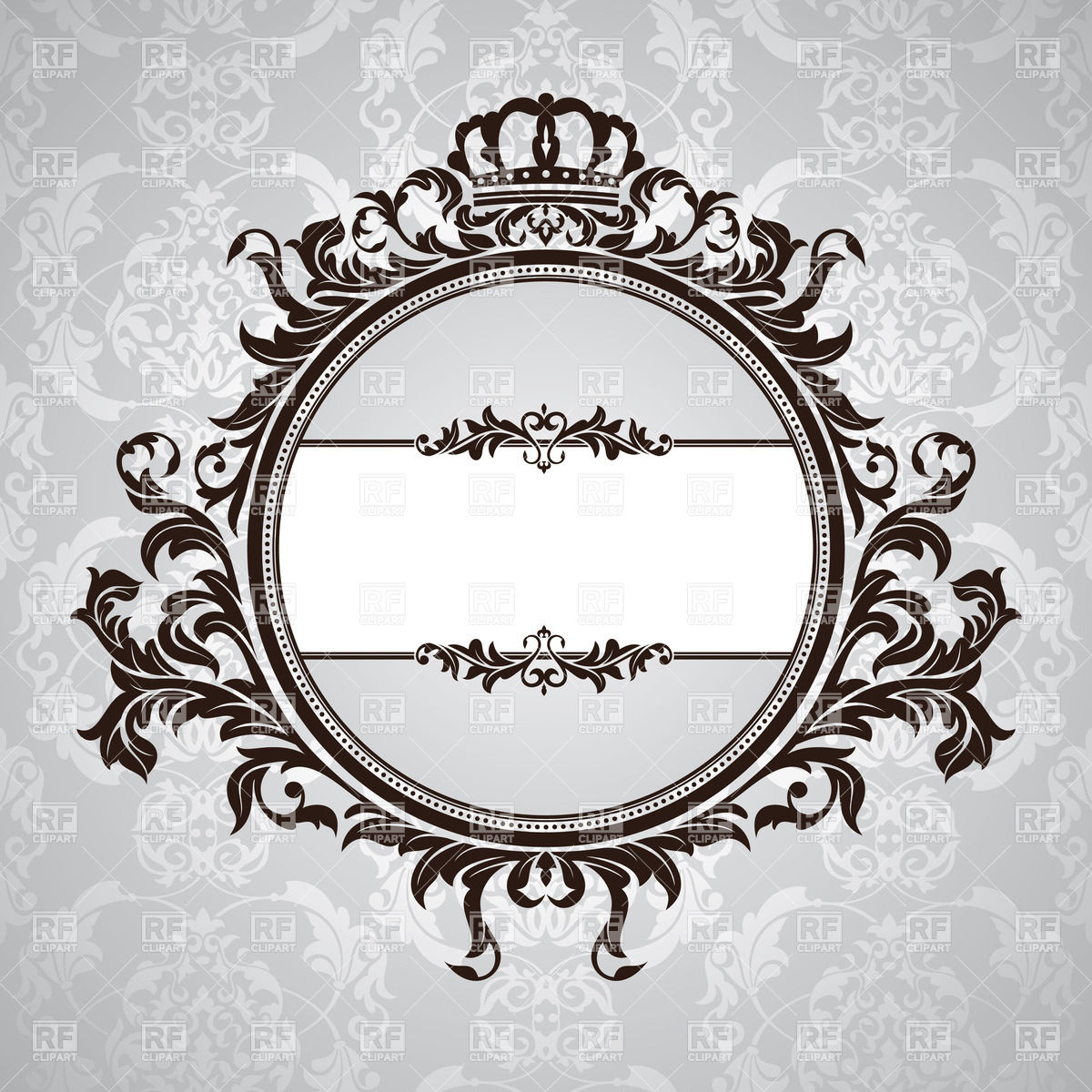Crown 37724 Borders And Frames Download Royalty Free Vector Clipart