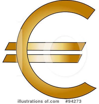 Euro Symbol Clipart  94273 By Pams Clipart   Royalty Free  Rf  Stock    