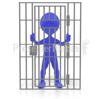 Figure Behind Bars   Education And School   Great Clipart For    