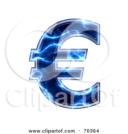 Free  Rf  Clipart Illustration Of A Blue Electric Symbol  Number 3