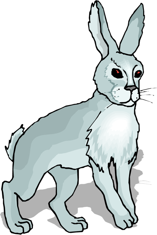 Gray Rabbit Clipart