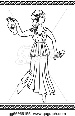 Greek Woman With Amphoras