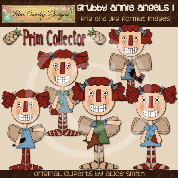 Grubby Annie Angels 1 Clip Art 