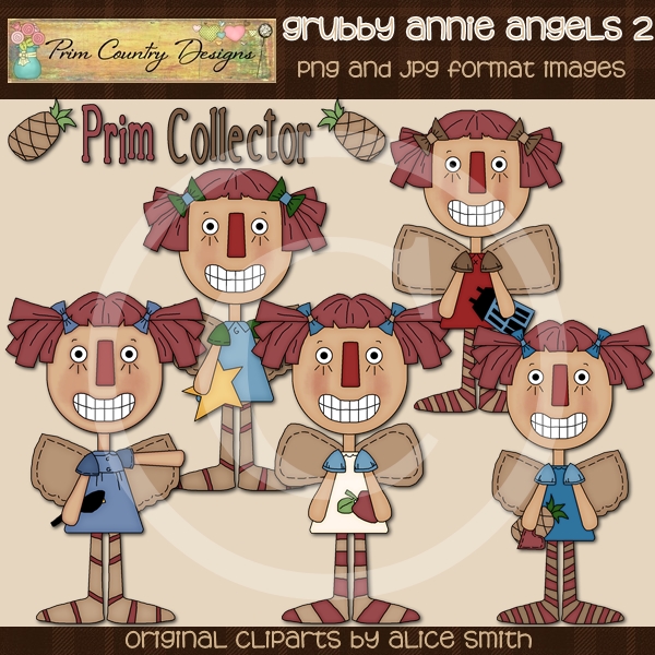 Grubby Annie Angels 2 Clip Art 