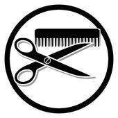 Haircut Or Hair Salon Symbol   Royalty Free Clip Art