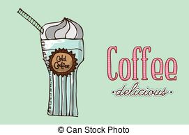 Iced Coffee Vector Clip Art Illustrations  2111 Iced Coffee Clipart