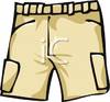 Khaki Shorts   Royalty Free Clipart Picture