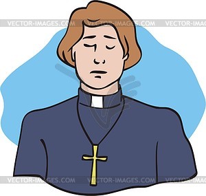 Priest   Vector Image