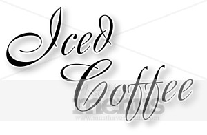 Word Jpg Eps Png Tweet Iced Coffee Icon The Words Iced Coffee Are    