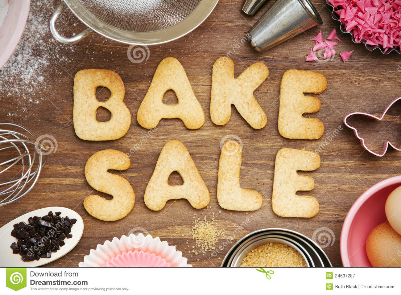 Bake Sale Cookies Royalty Free Stock Photography   Image  24637287