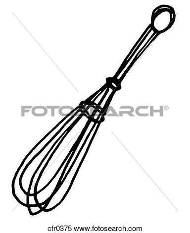 Black And White Illustration Of A Whisk  Fotosearch   Search Clipart