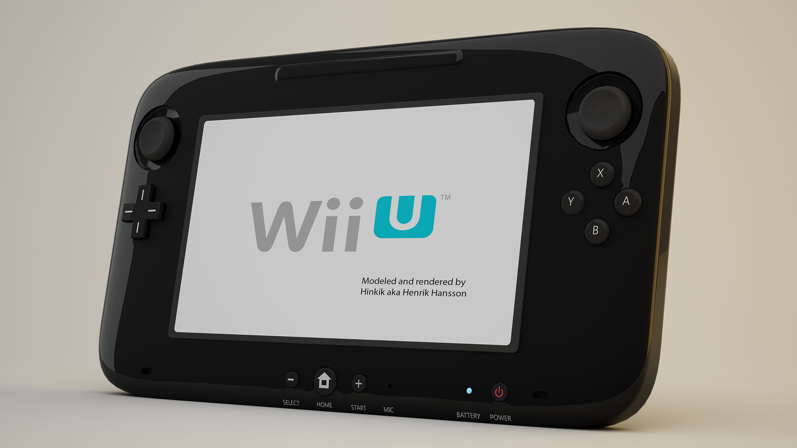 Black Wii U Png Black Wii U Controller By