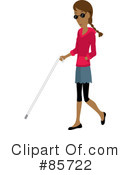 Blind Woman Clipart