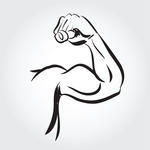 Cartoon Biceps Man S Arm Muscles Vector Eps10 Cartoon Biceps