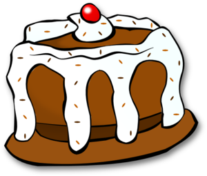 Chocolate Cake Clip Art At Clker Com   Vector Clip Art Online Royalty