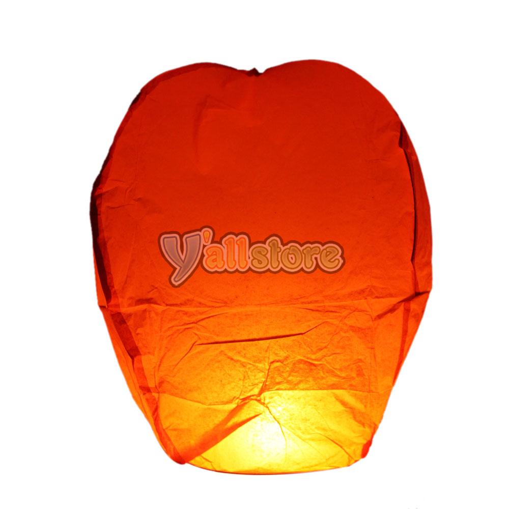 Details About 7pcs Paper Chinese Sky Fly Fire Kongming Lanterns For