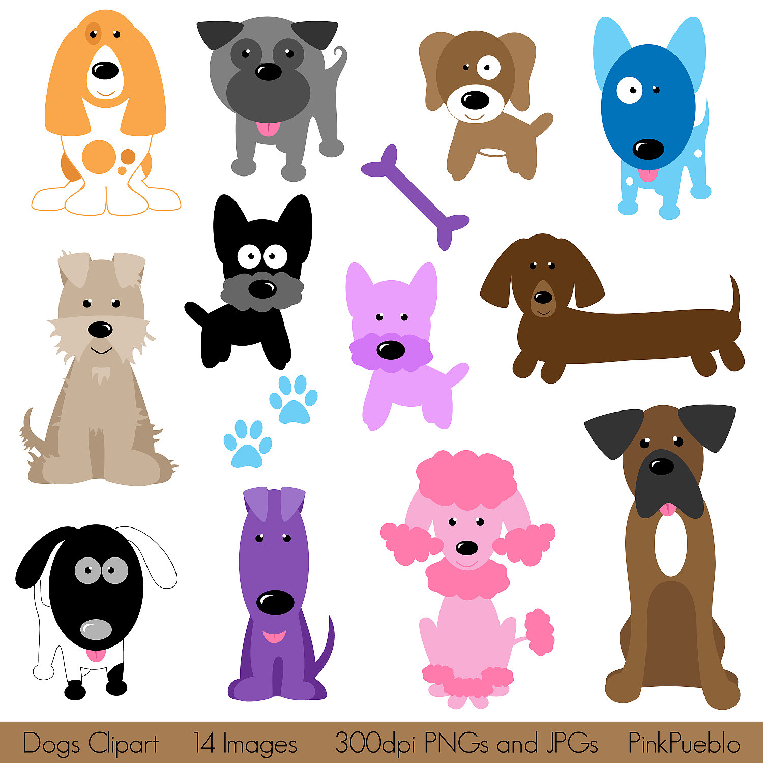 Dogs Clipart Clip Art Puppy Clipart Clip Art   Commercial And