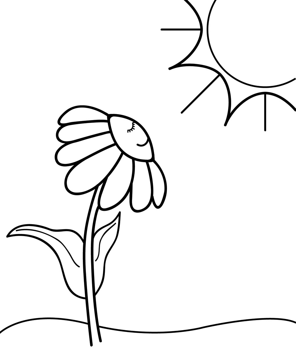 Flower Line Clip Art