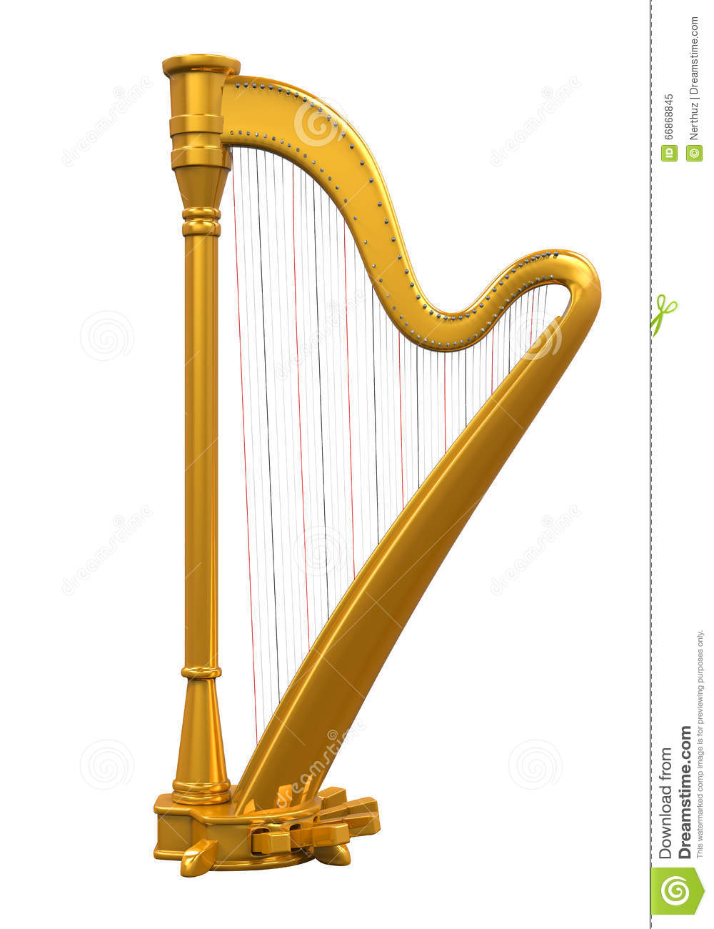 Golden Harp Stock Illustration   Image  66868845