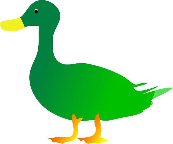 Green Duck Clip Art At Clker Com   Vector Clip Art Online Royalty    