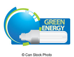 Green Energy   Vector Illustration For Sustainable Energy