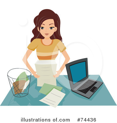 Home Office Clipart  74436 By Bnp Design Studio   Royalty Free  Rf