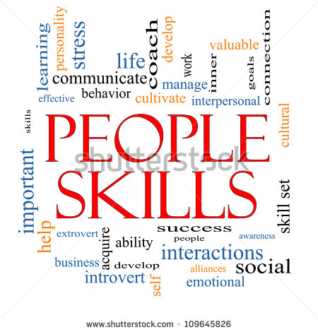 People Skills Word Cloud Concept With Great Terms Such As Emotional