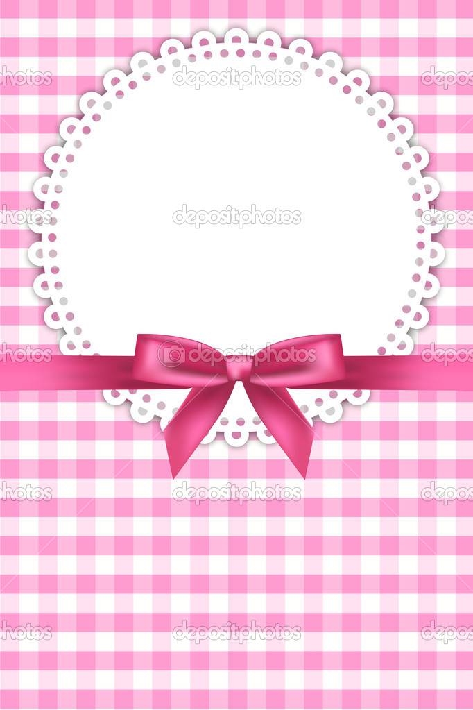 Pink Baby Ribbon Clipart Vector Baby Pink Background