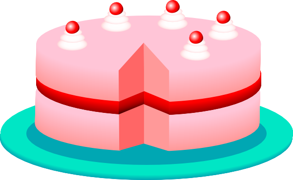 Pink Cake Clip Art At Clker Com   Vector Clip Art Online Royalty Free