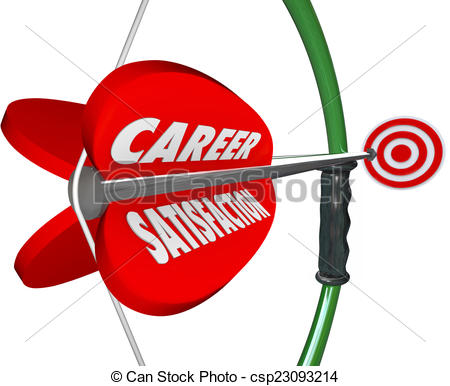     Satisfaction Job Work Happiness Fulfillment Bow Arrow   Csp23093214