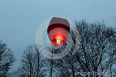 Sky Lantern Stock Photo   Image  67235711