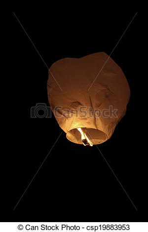 Stock Images Of Lanterna   A Lantern That Flies In The Night Sky And
