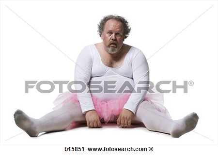 Stock Photography   Obese Man In Tutu Sitting On Ground  Fotosearch    
