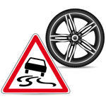     Warning Signwarning Trianglewheelwheel Changewinterwinter Tires