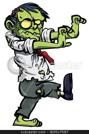 Zombie Girl Clipart
