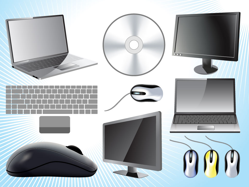 Beautifully Rendered 3d Computers And Accessories Including  Computer