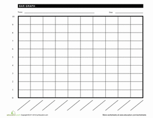Blank Bar Graph   Worksheet   Education Com