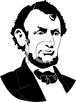 Bust Of President Abraham Lincoln   Royalty Free Clip Art Image