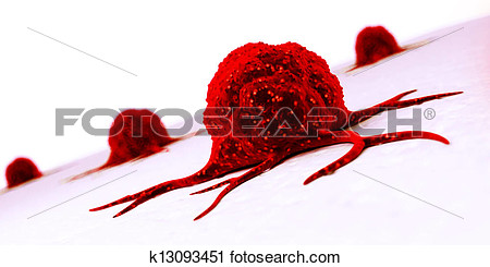 Cancer Cell View Large Illustration