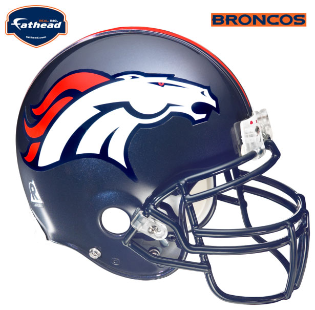Denver Broncos Helmet Fathead Nfl Wall Graphic