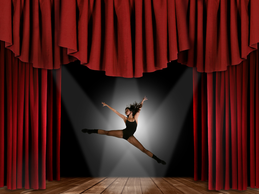 Free Theatre Stage Curtain Backgrounds For Powerpoint   Border And