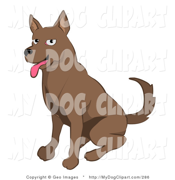Friendly Brown Dog Panting Dog Clip Art Geo Images