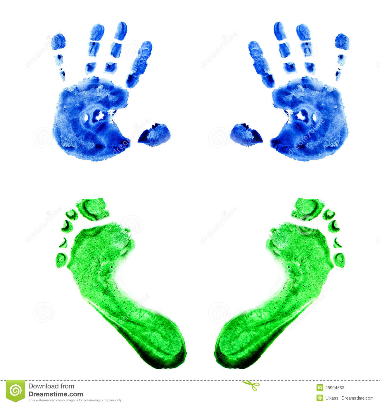 Handprints And Footprints Little Baby Prints Hand Little Baby