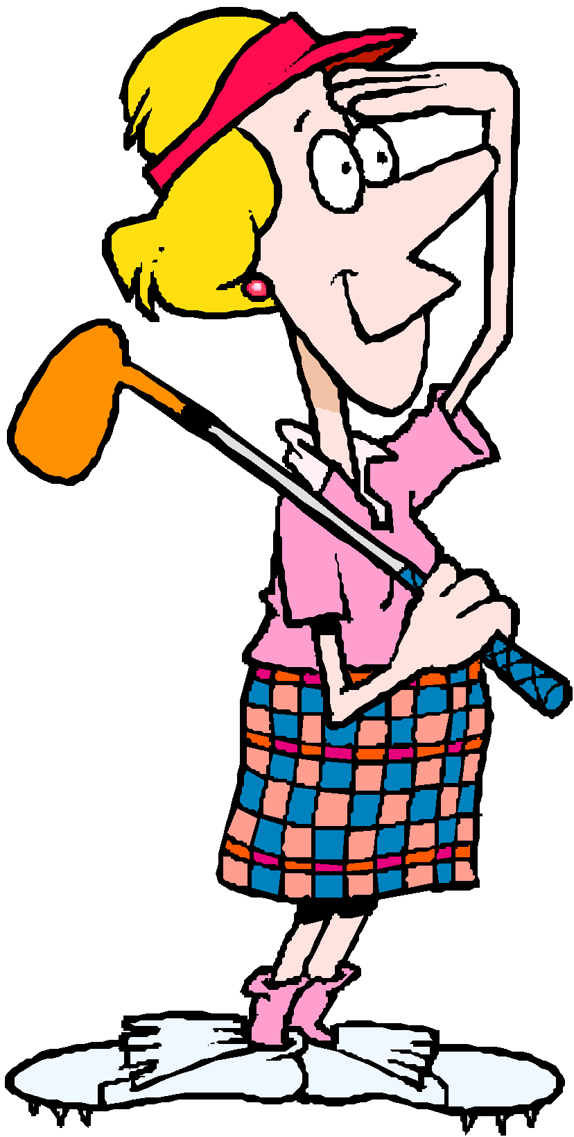 Lady Golfer Clipart Lady Golfer Golf Game