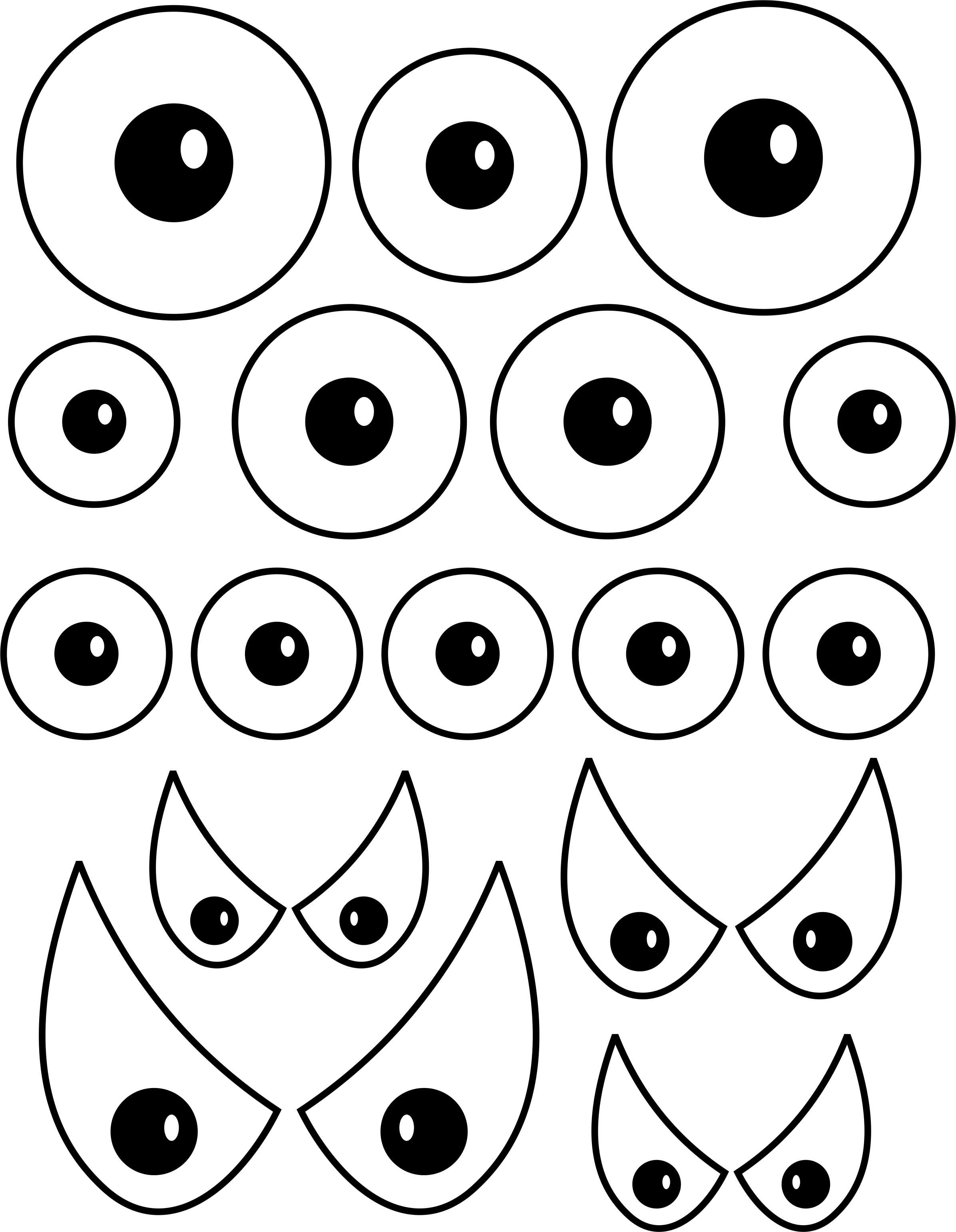 Monster Eyes Colouring Pages  Page 3 